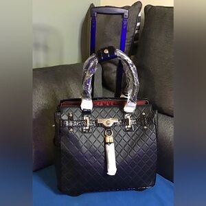 JKM & Company Quilted Rolling Laptop Bag/Travel Bag NEW